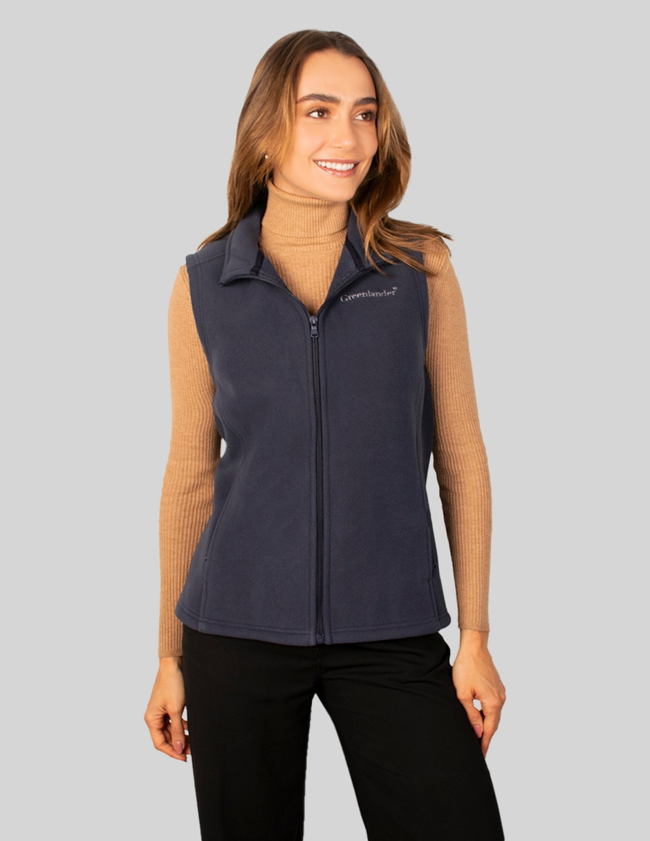 Chaleco de polar fleece para mujer Chaleco de polar fleece para mujer
