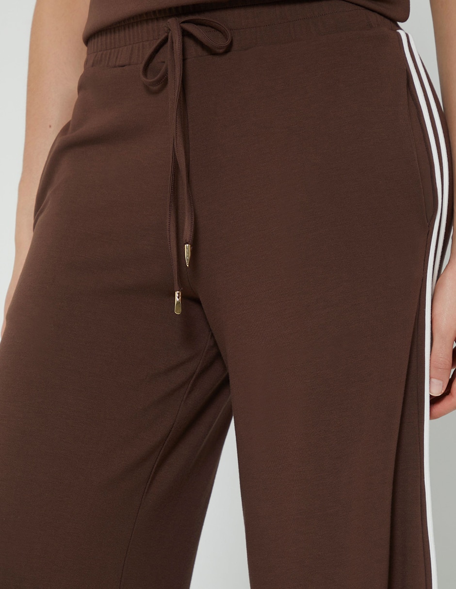 Pants wide leg con elástico para mujer 3
