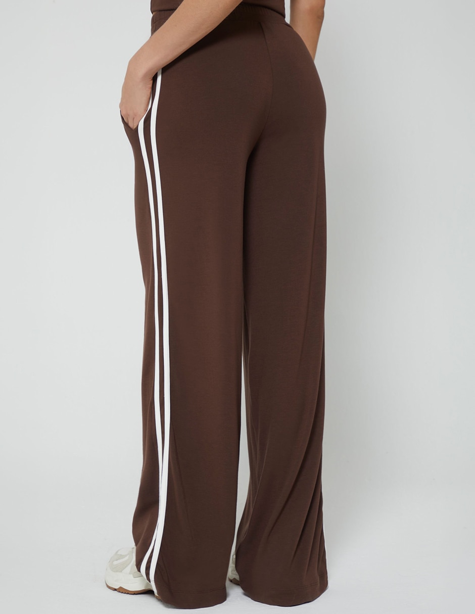 Pants wide leg con elástico para mujer 4