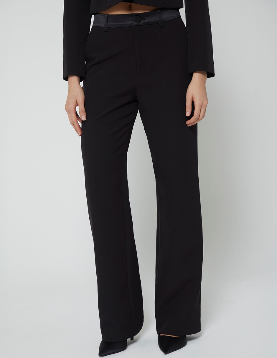 Pantalón de vestir recto para mujer