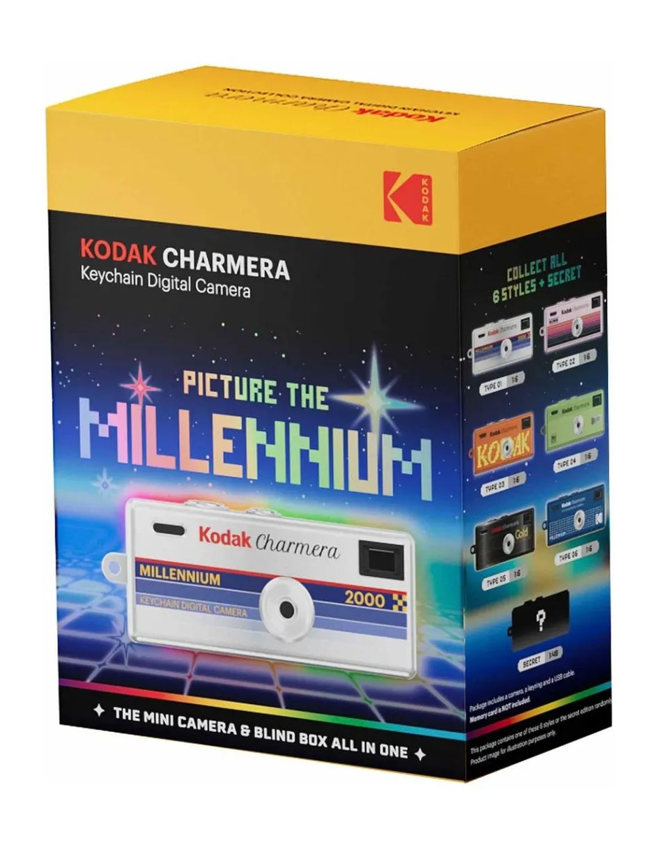 Cámara compacta básica kodak charmera millennium blind box 1.2 megapíxeles