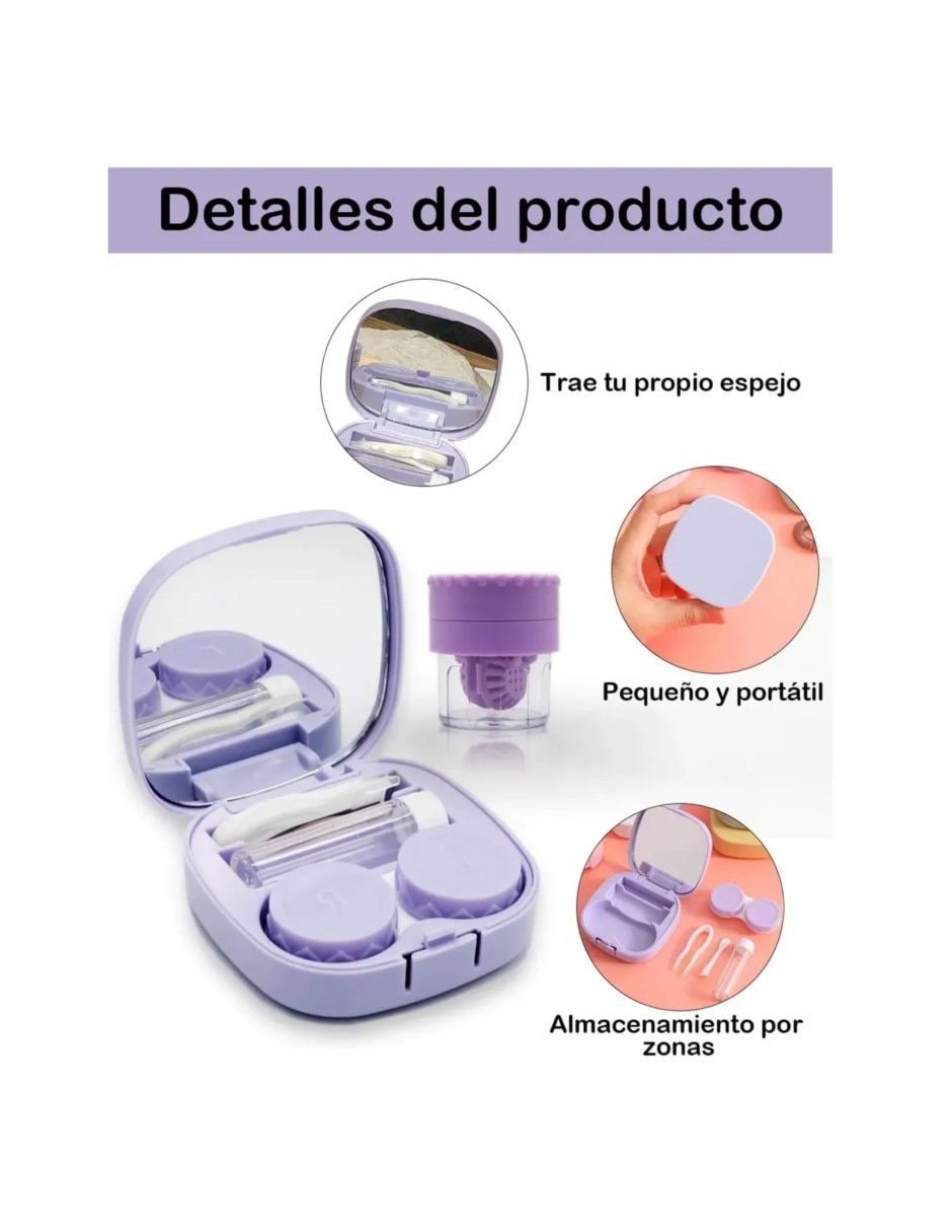 Estuche para lentes de contacto blandos genérica
