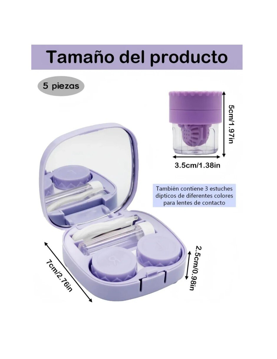 Estuche para lentes de contacto blandos genérica