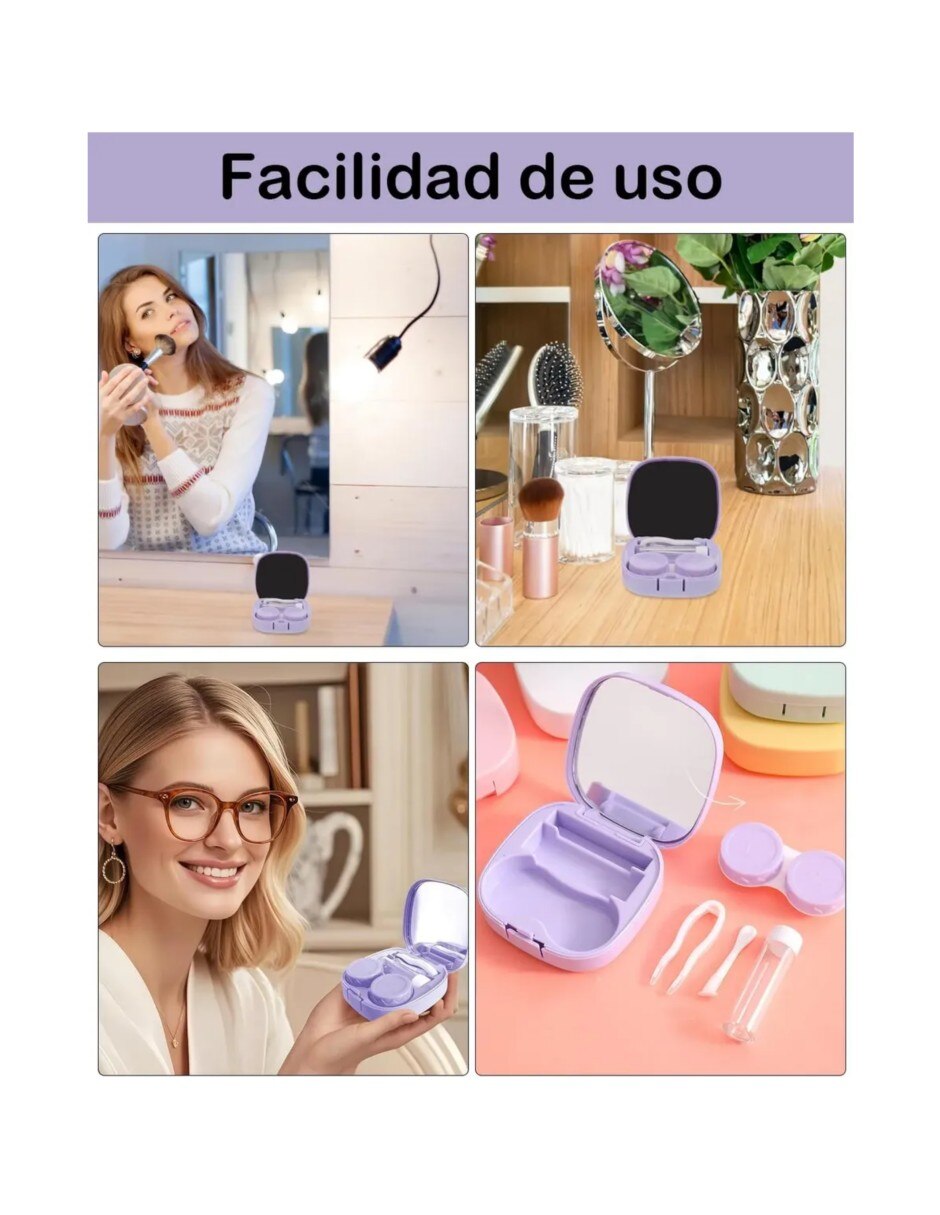 Estuche para lentes de contacto blandos genérica