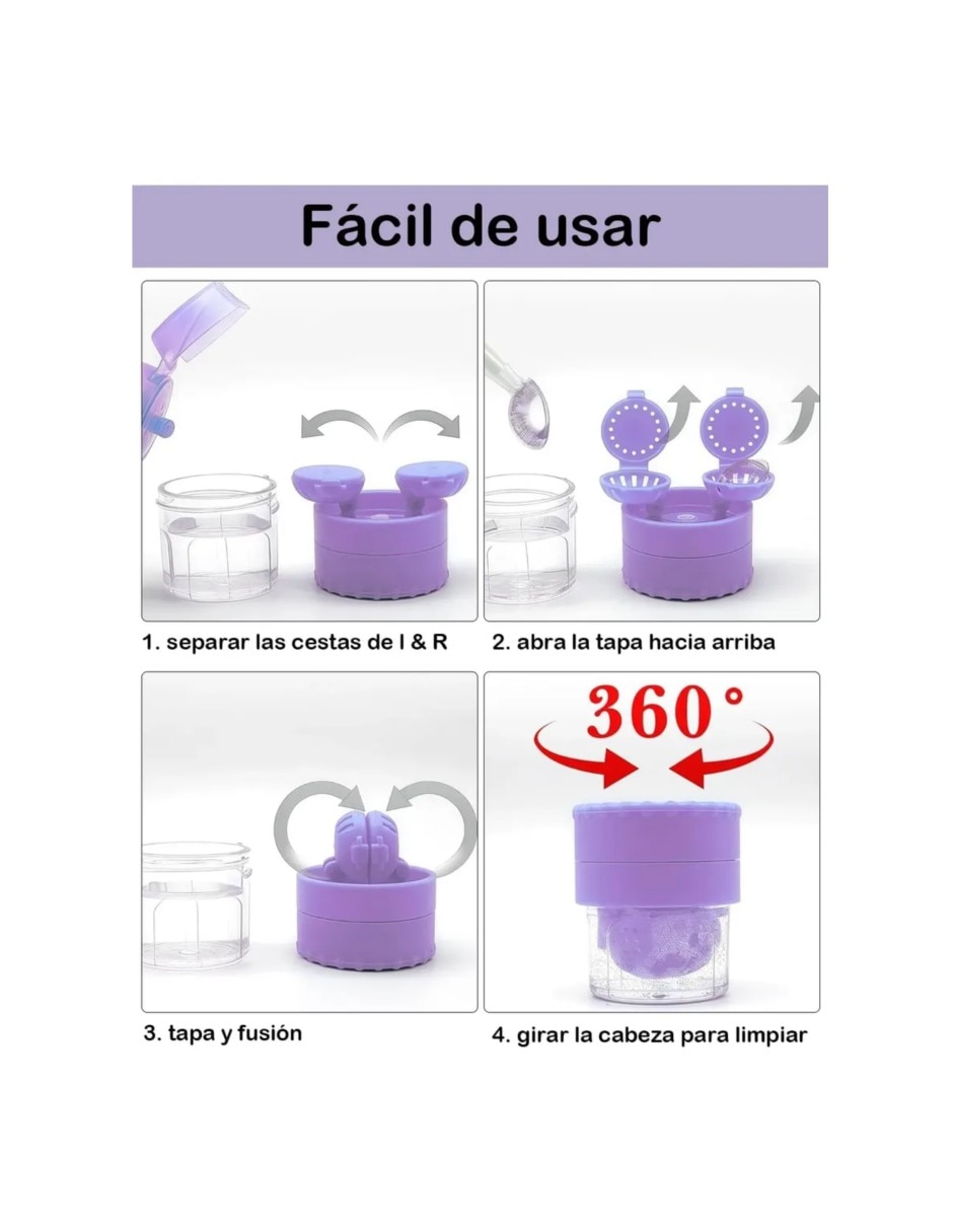 Estuche para lentes de contacto blandos genérica