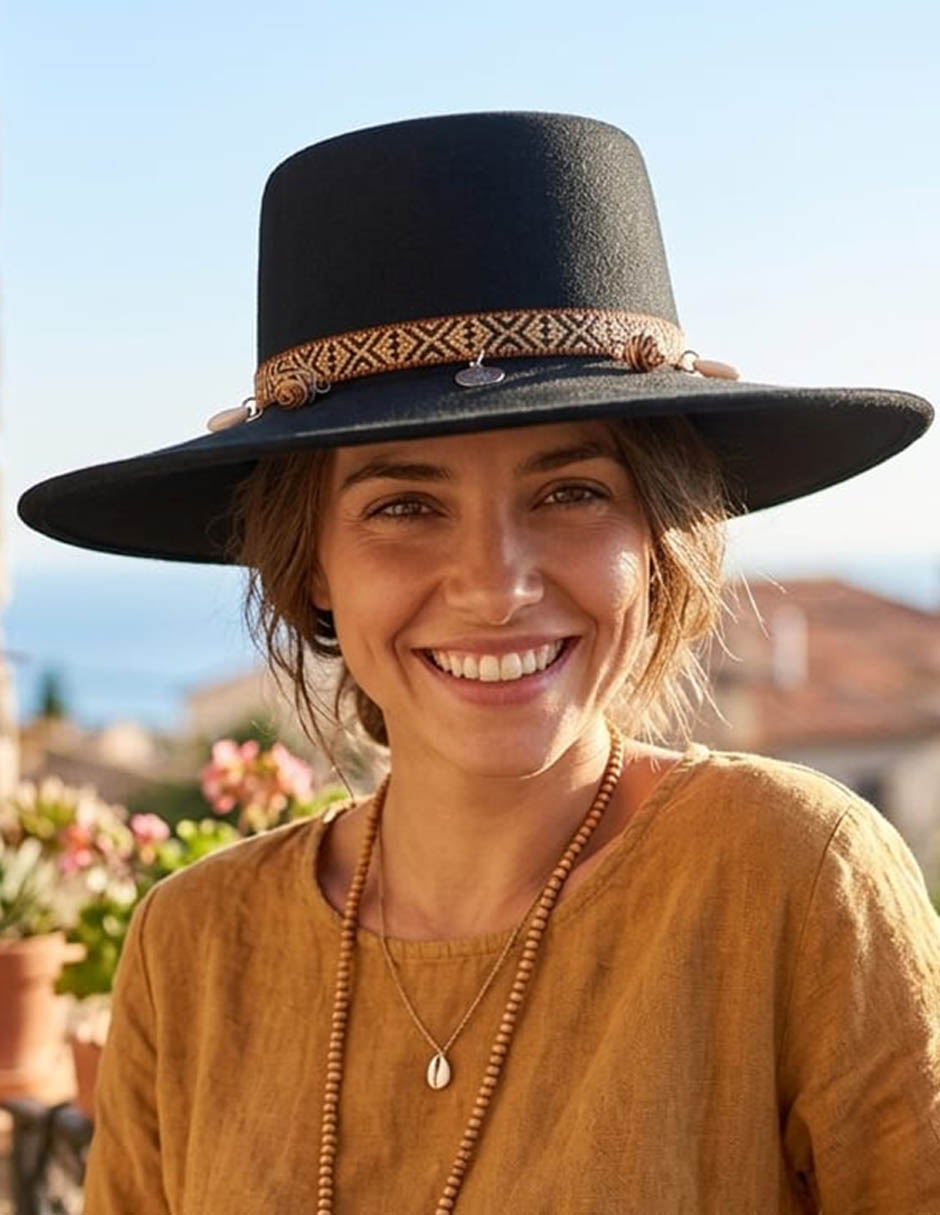 Sombrero ala ancha para casual 3