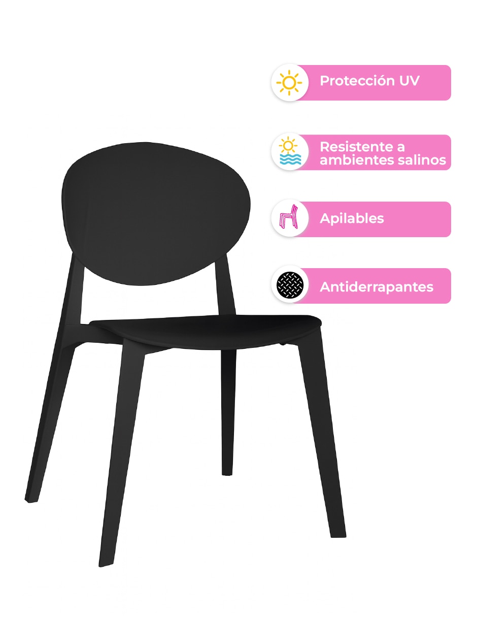 Comedor para 4 personas de polipropileno 8