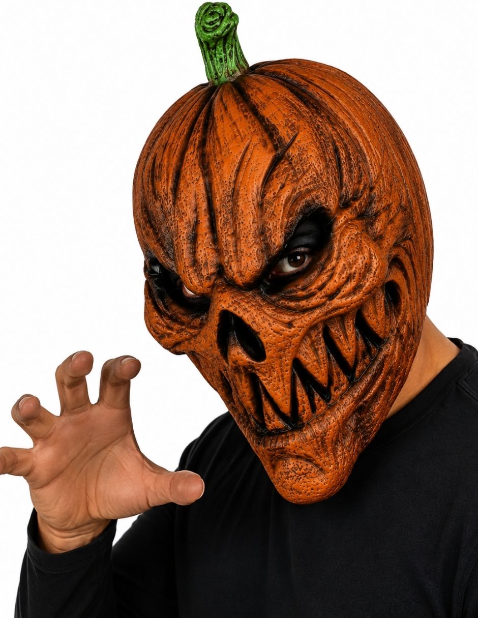 Máscara para disfraz de pumpkin ghoul diseños originales 3