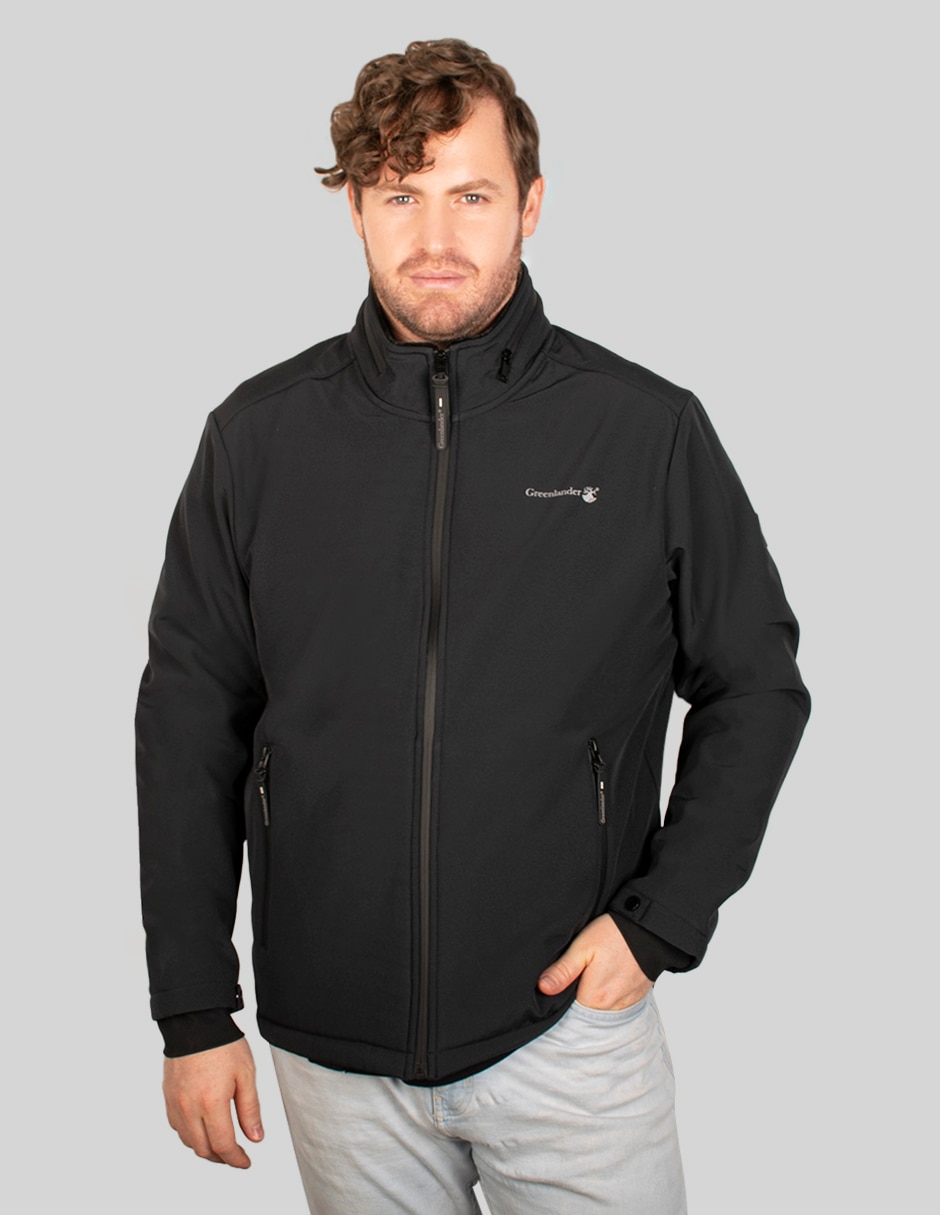 Chamarra casual capucha y bolsa para hombre 1