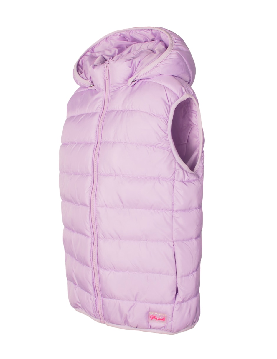 Chaleco chaleco niña capucha y bolsa para 6