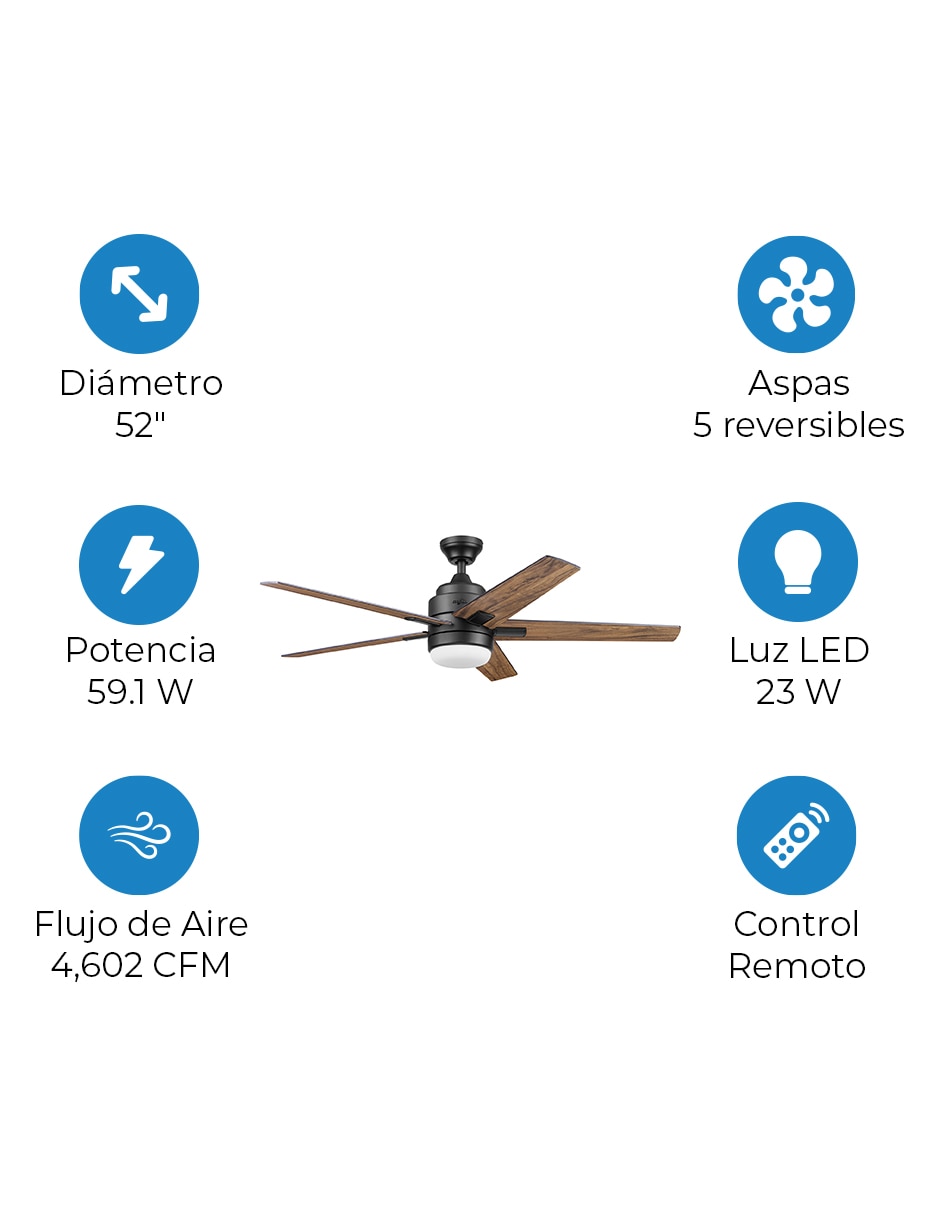 Ventilador de techo 5 velocidades