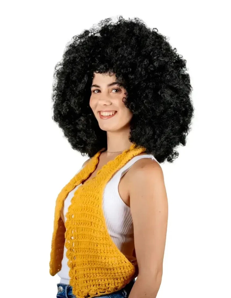 Peluca para disfraz mega afro pelucas 5
