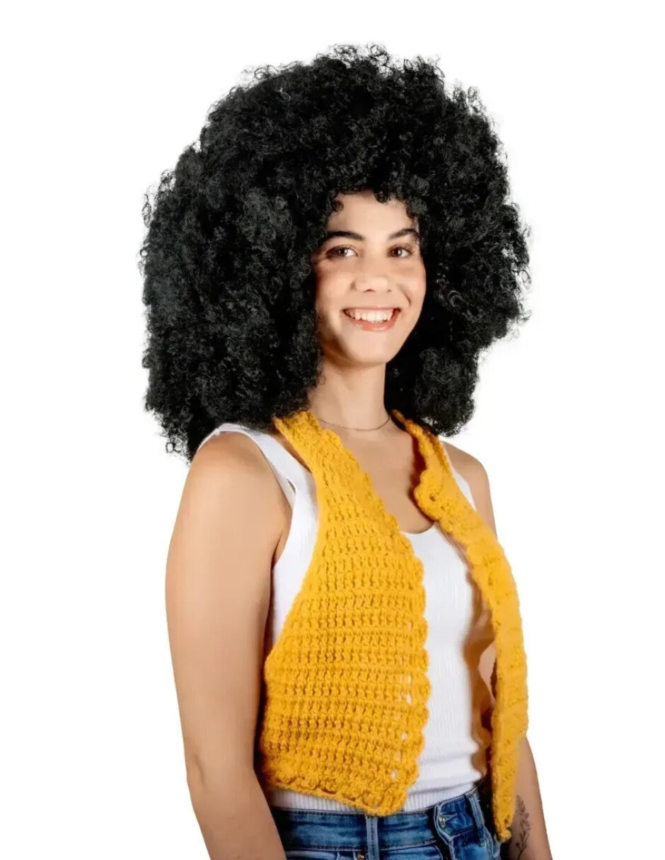 Peluca para disfraz mega afro pelucas 3