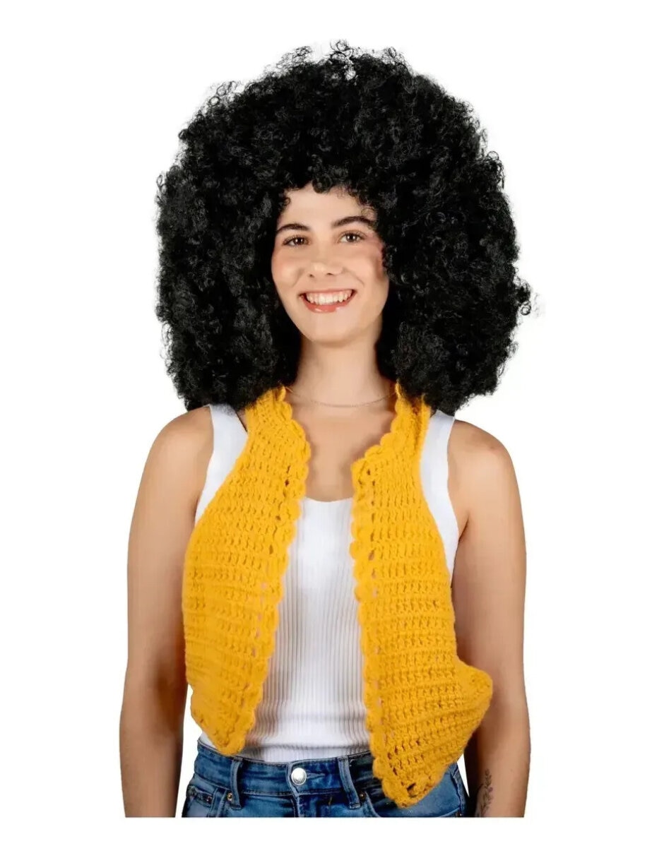 Peluca para disfraz mega afro pelucas 6