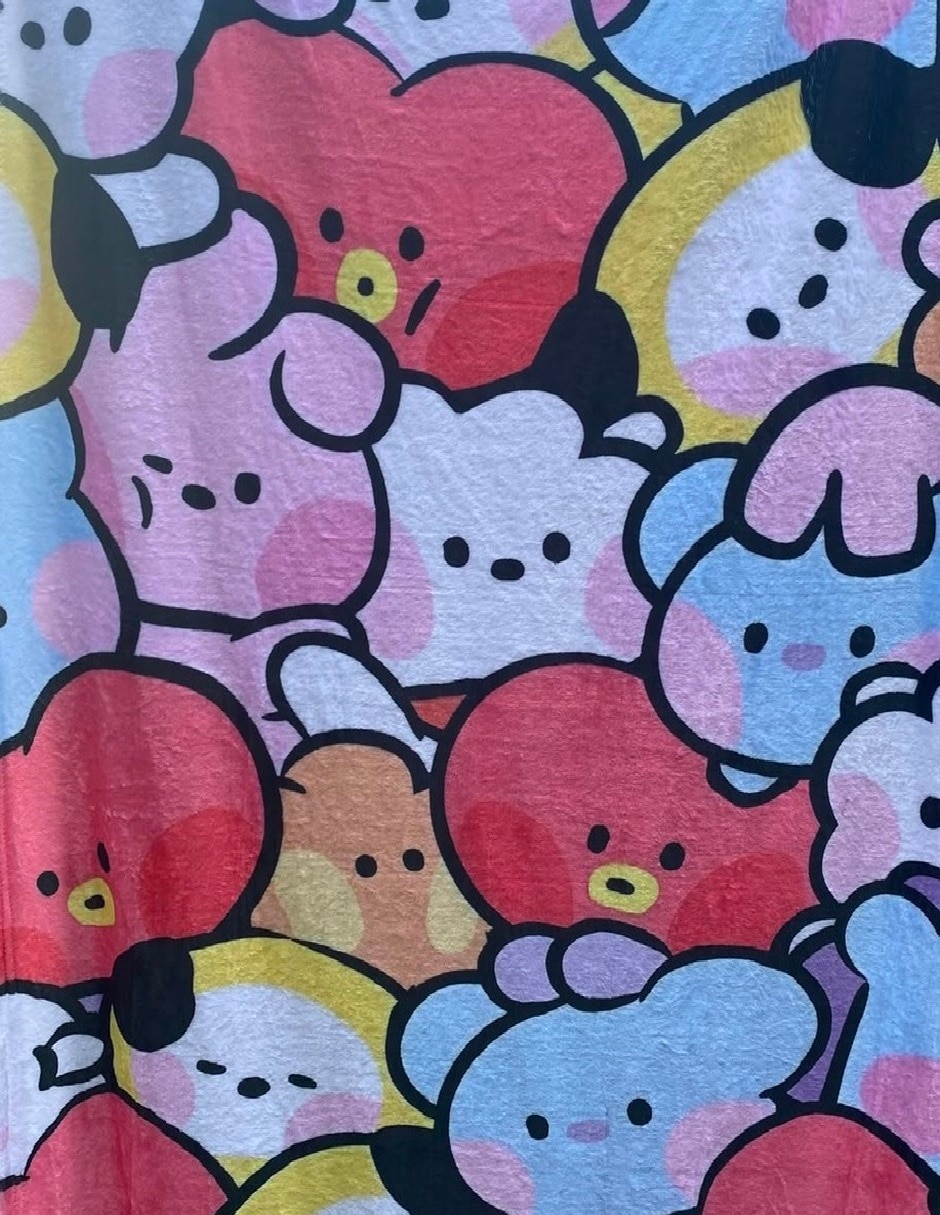 Cobija clásica de tejido suave bts Cobija clásica de tejido suave bts