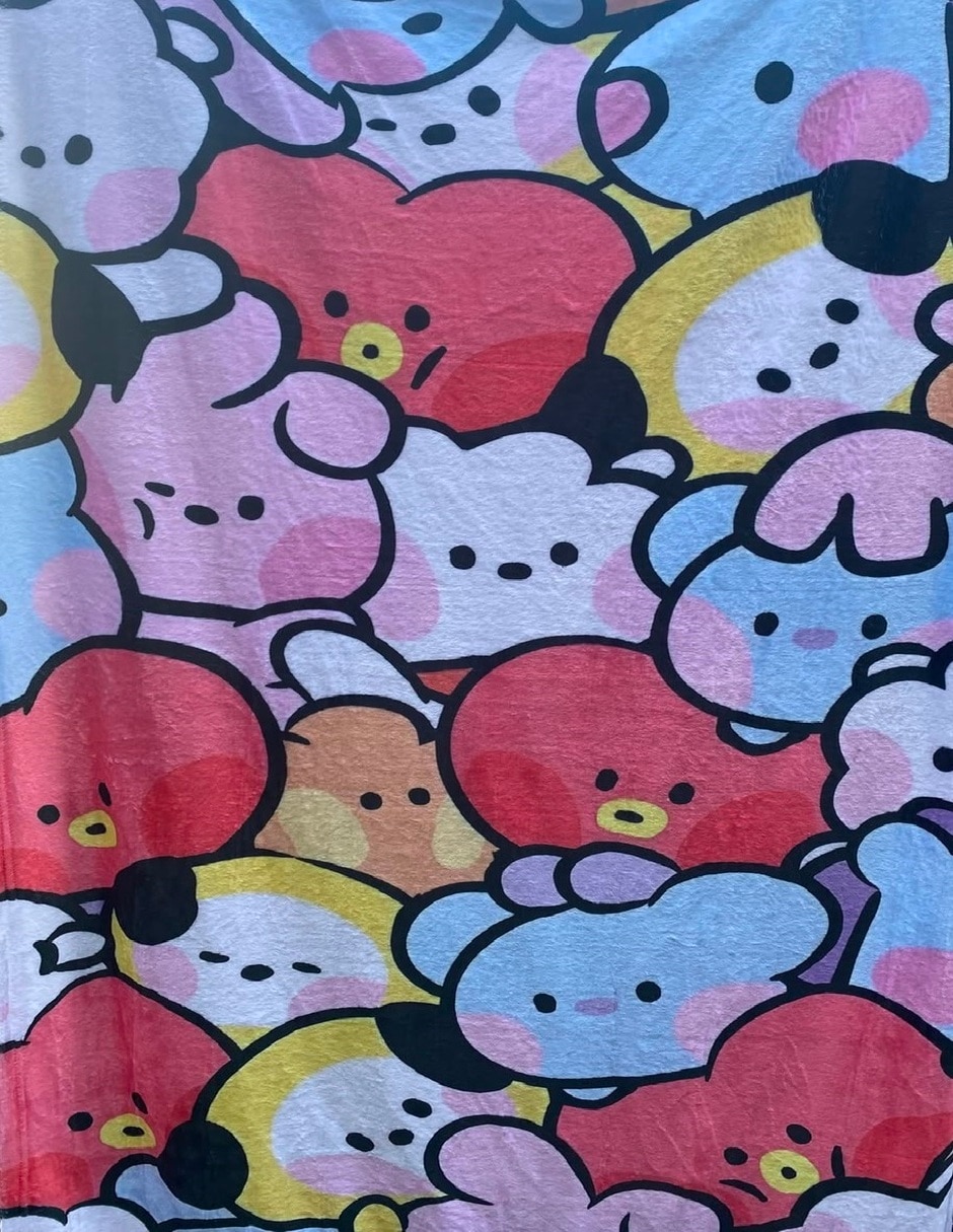 Cobija clásica de tejido suave bts 2