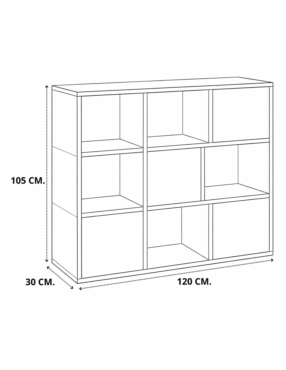 Librero armable de melamina 6