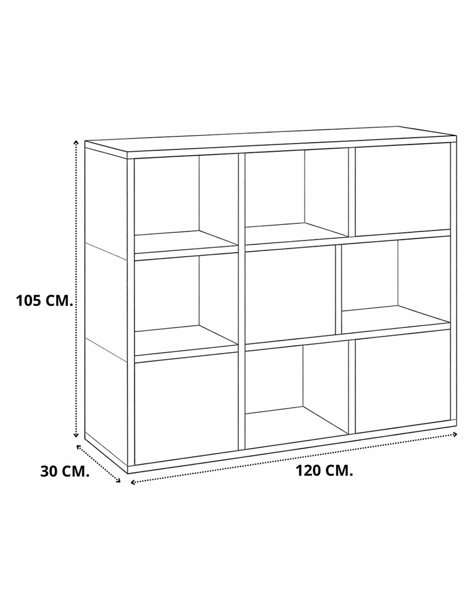 Librero armable de melamina 6