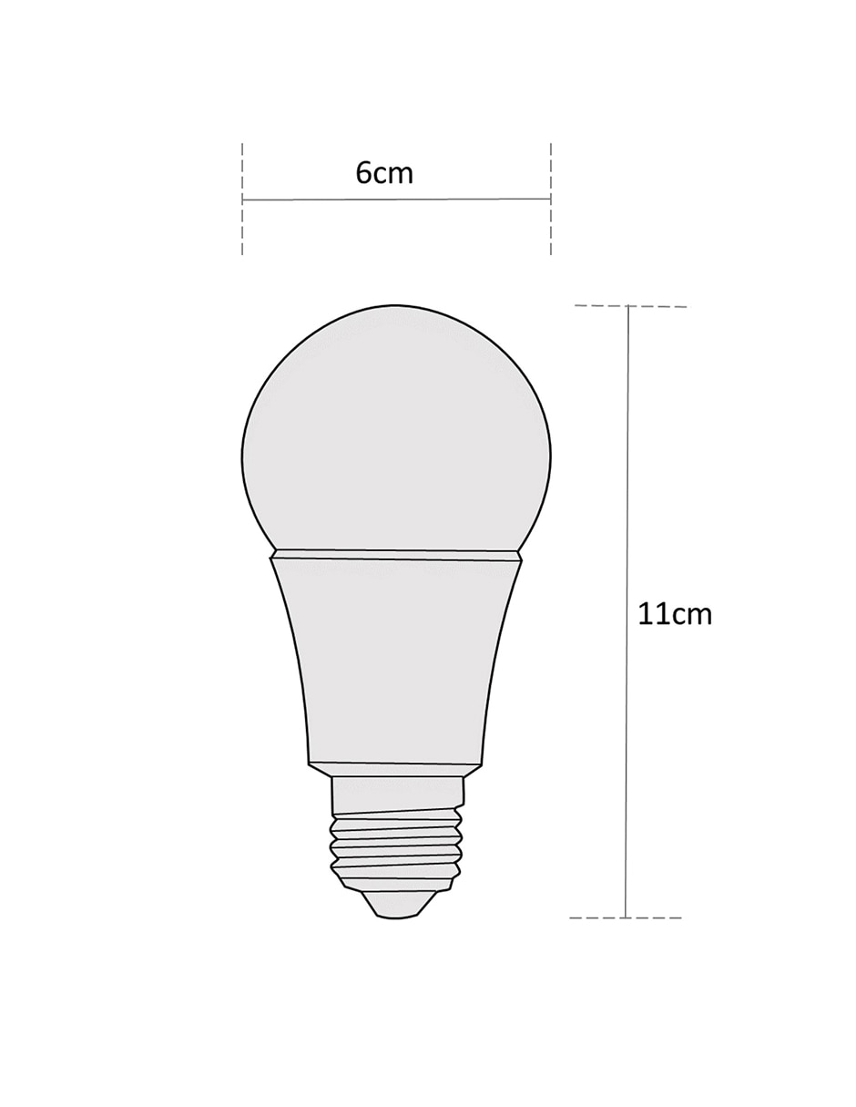 Foco led 9 w de consumo 9 w de iluminación 806 lm lúmenes 4