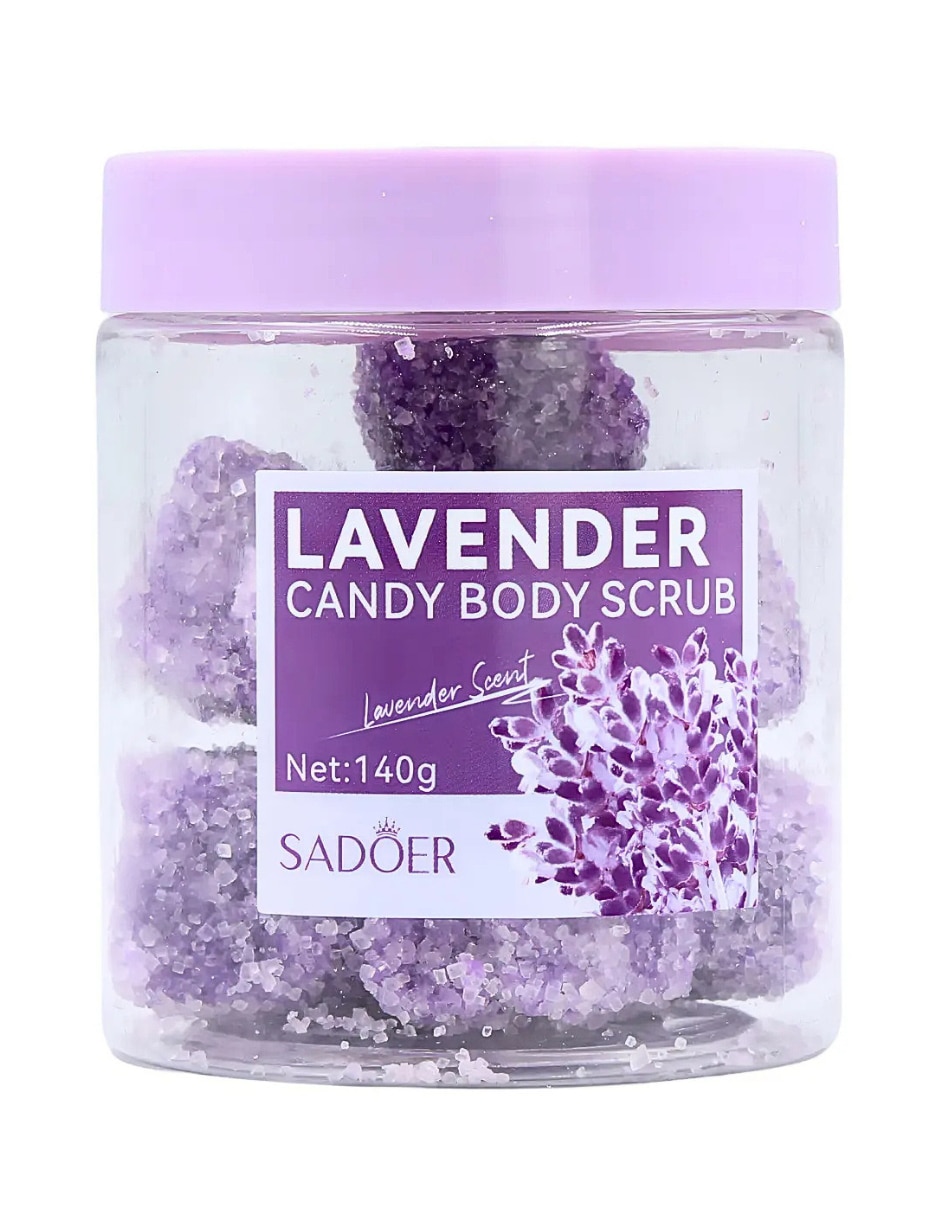 Exfoliante corporal exfoliante corporal de lavanda en cubos para piel Exfoliante corporal exfoliante corporal de lavanda en cubos para piel