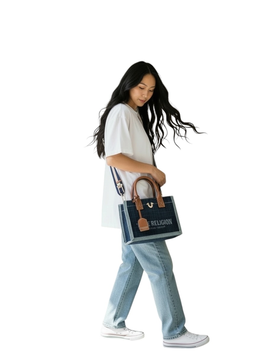 Bolsa crossbody true religion de mezclilla para mujer