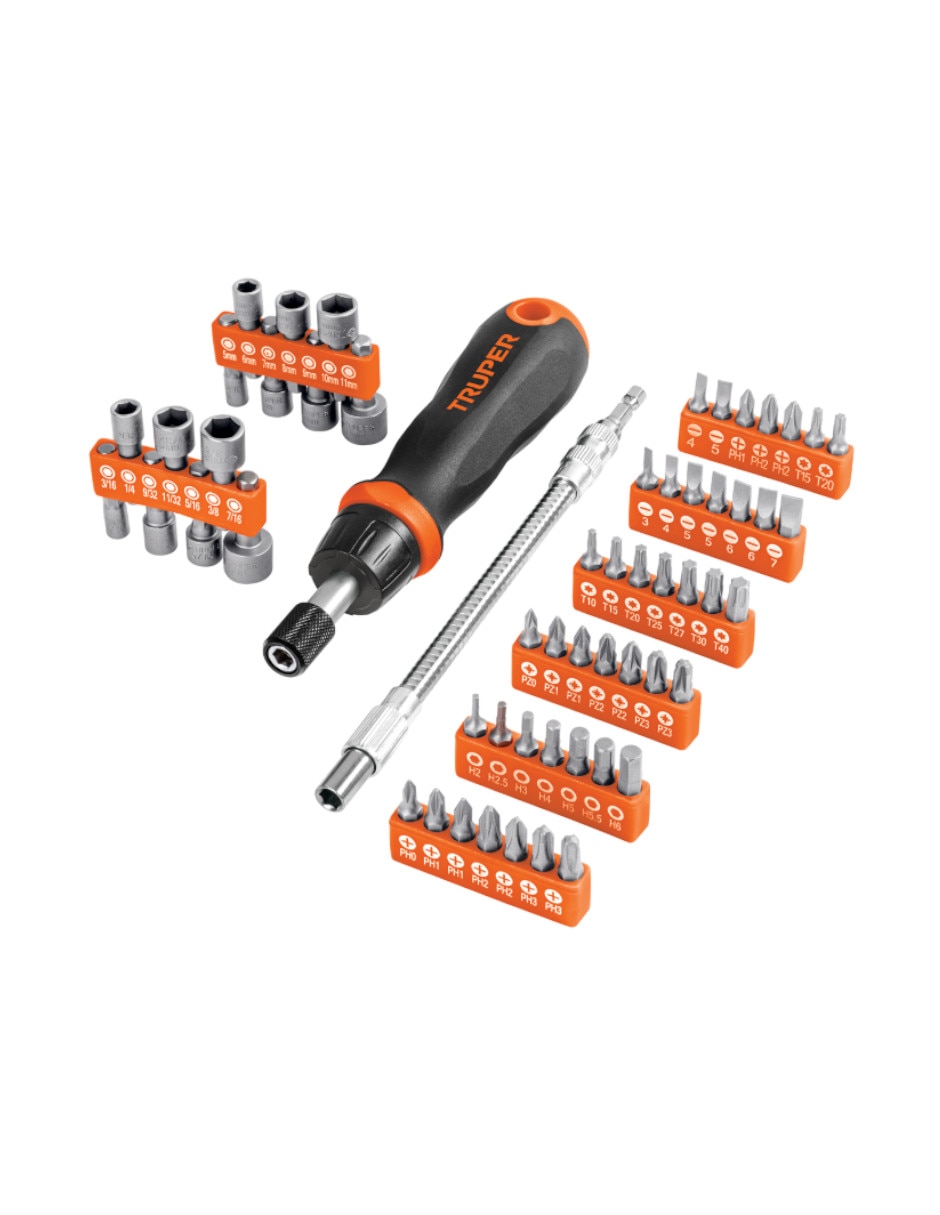 Desarmador multipuntas desarmador con matraca 42 piezas Desarmador multipuntas desarmador con matraca 42 piezas