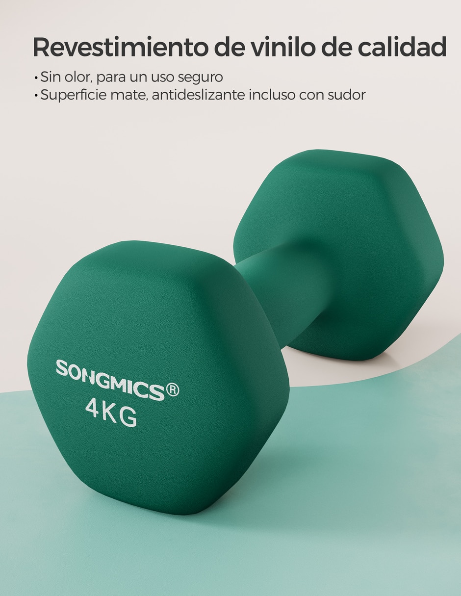 Mancuerna de peso fijo 8 kg 2 piezas 2