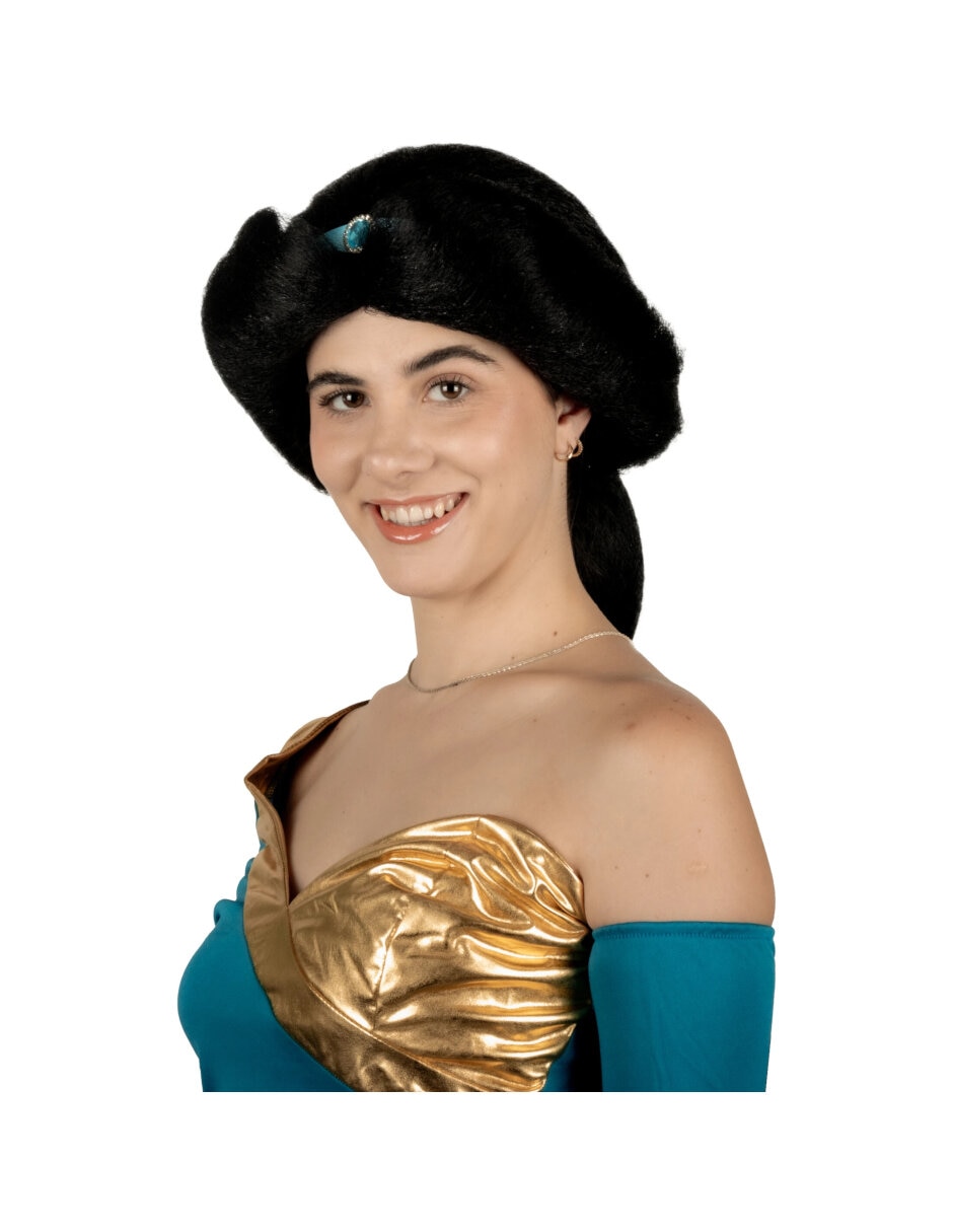 Peluca para disfraz de princesa arábica pelucas deluxe 6