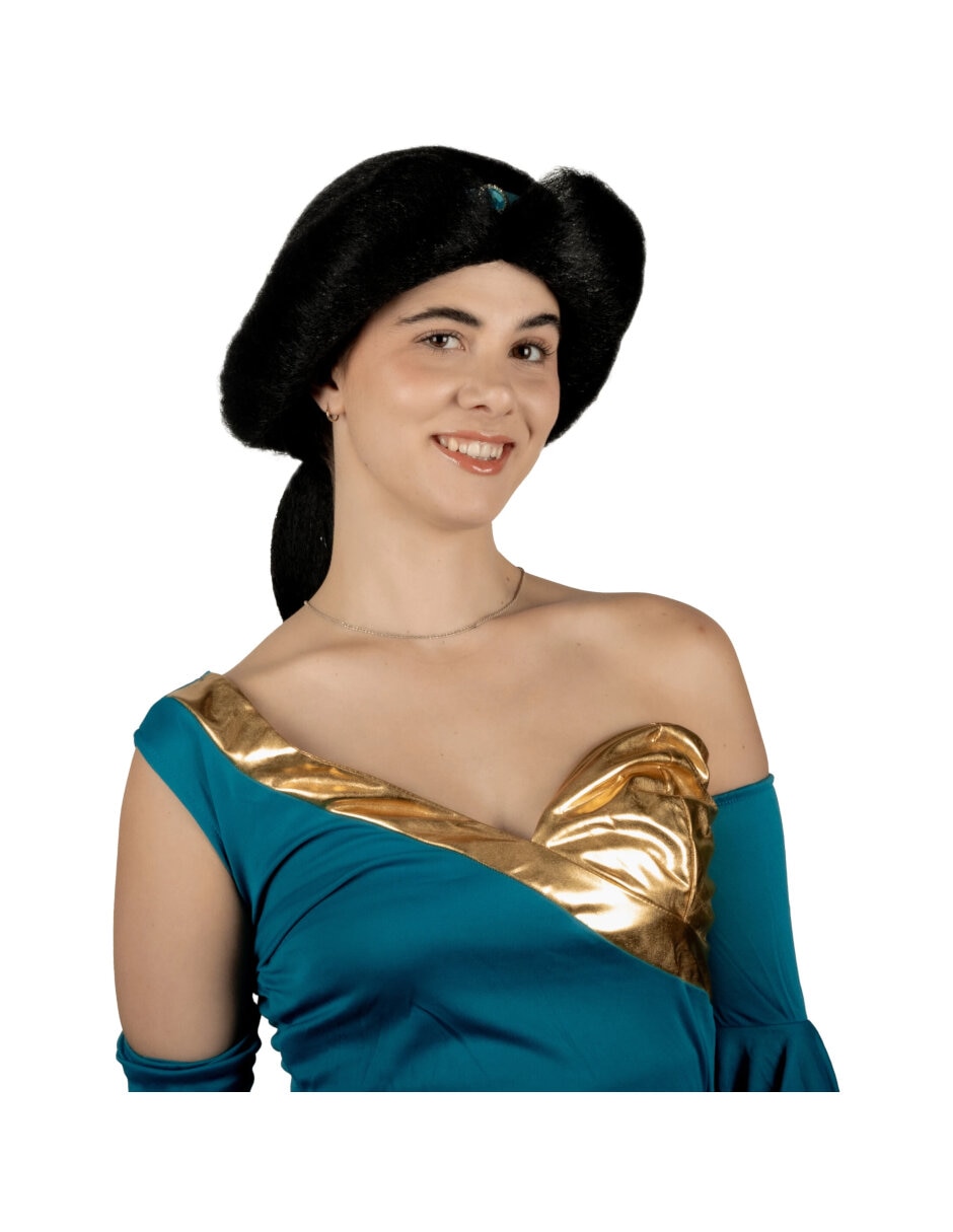 Peluca para disfraz de princesa arábica pelucas deluxe 7
