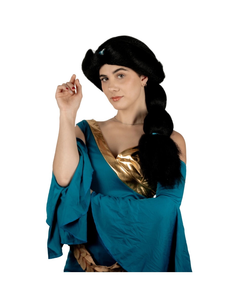 Peluca para disfraz de princesa arábica pelucas deluxe 3