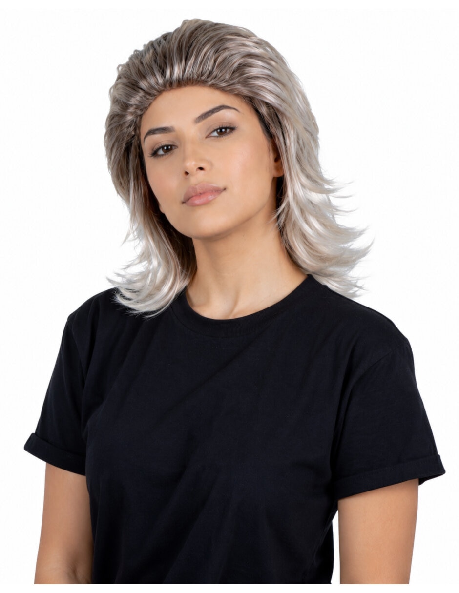 Peluca para disfraz de chica platinada pelucas 2