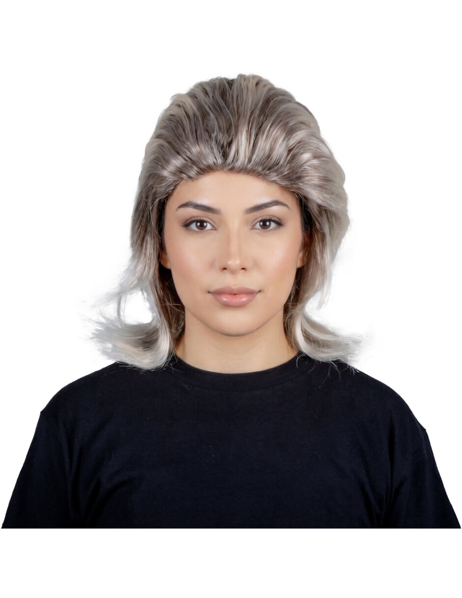 Peluca para disfraz de chica platinada pelucas 6