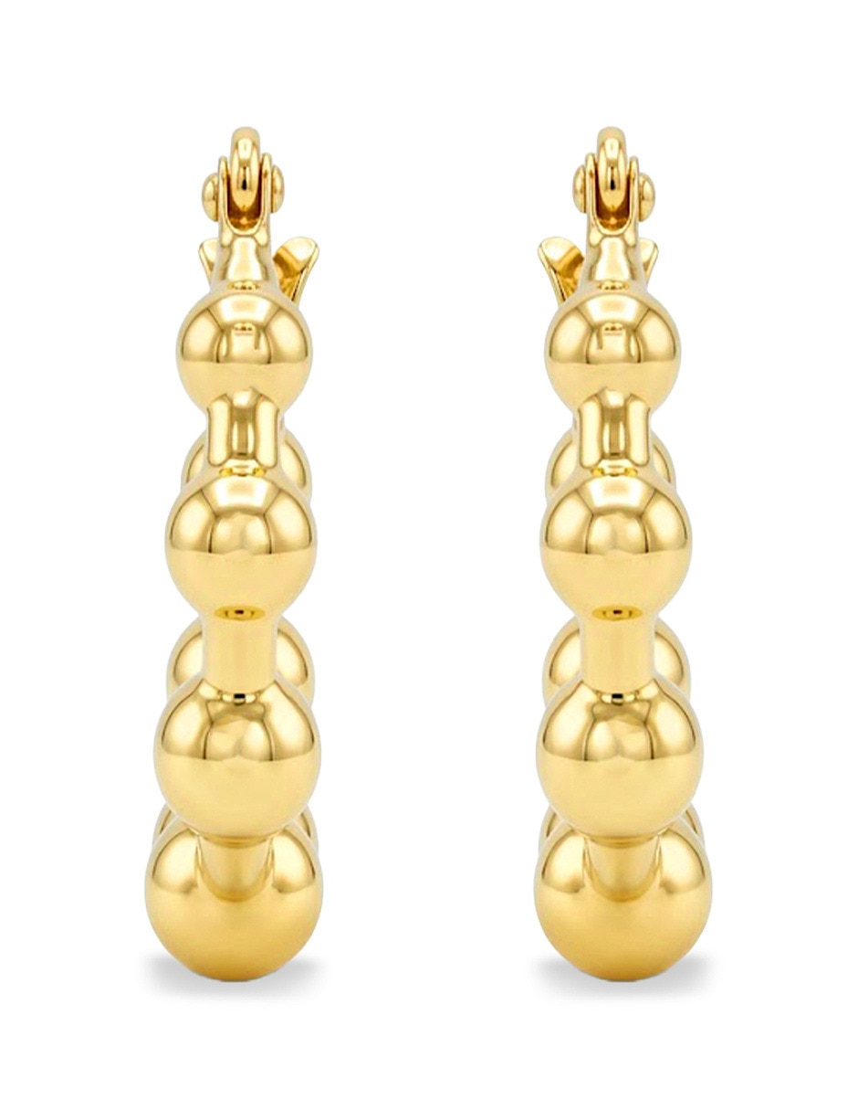 Arracadas joyerias bizzarro de oro amarillo 14 k con acabado brillante