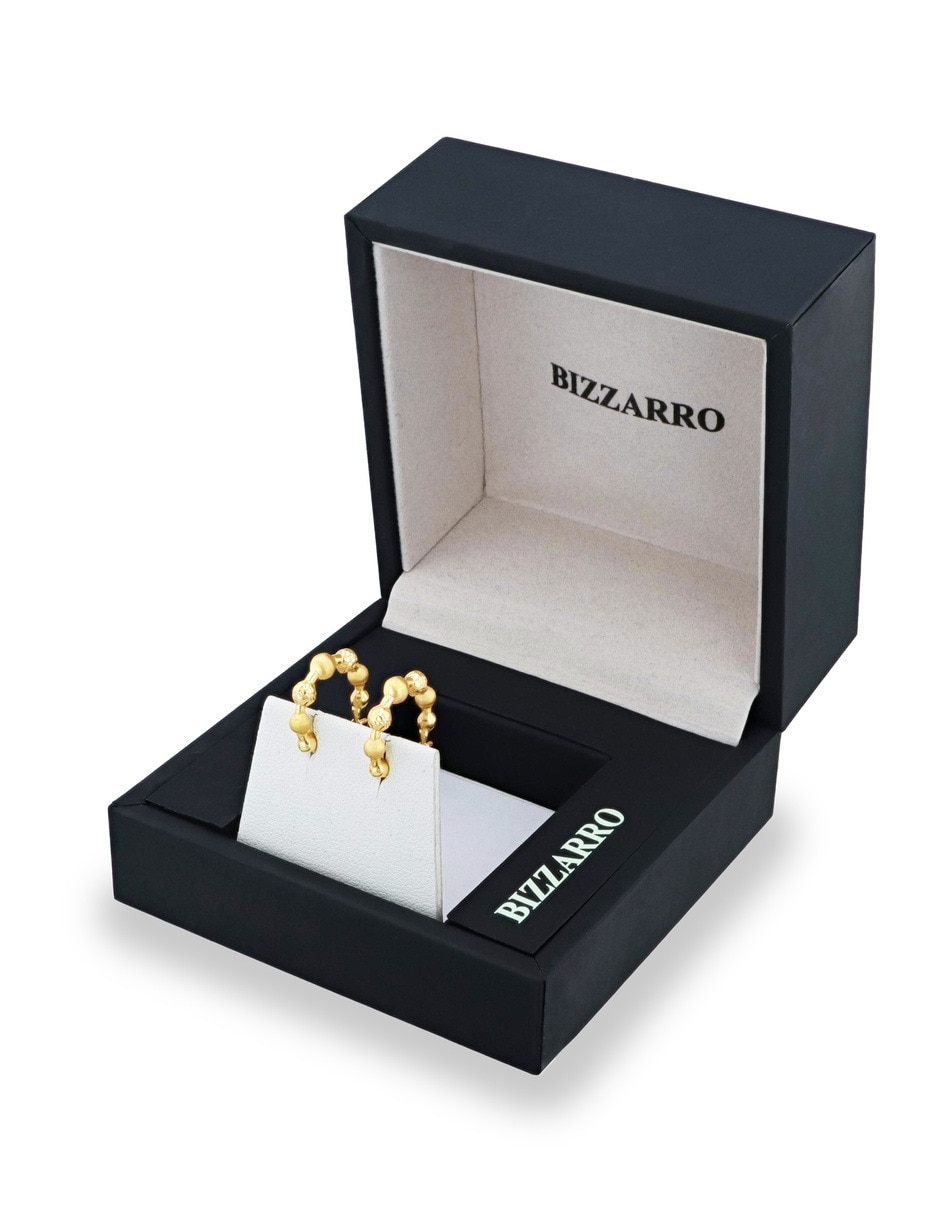 Arracadas joyerias bizzarro de oro amarillo 14 k con acabado brillante