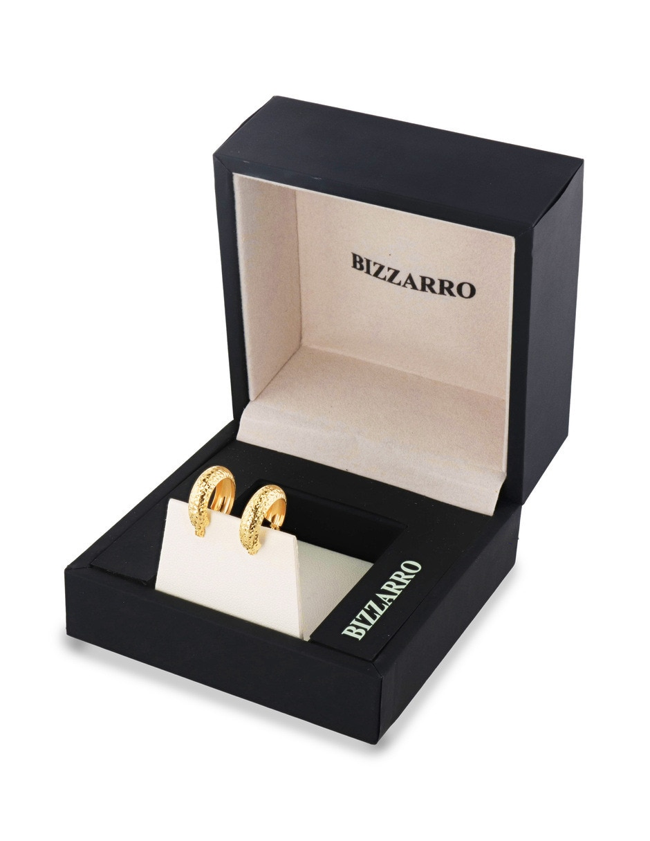 Arracadas joyerias bizzarro de oro amarillo 14 k con acabado brillante
