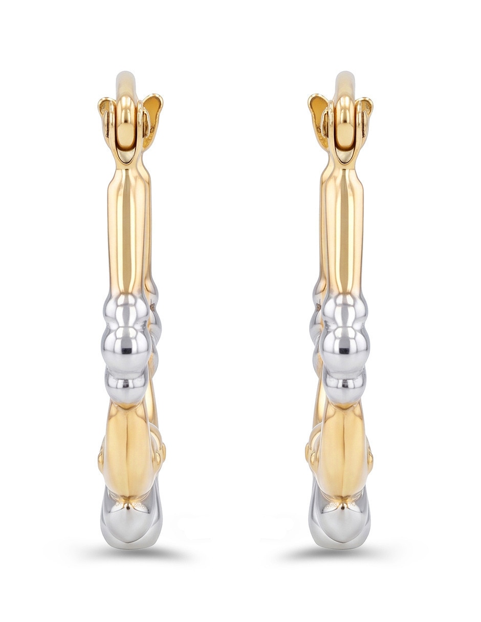 Arracadas joyerias bizzarro de oro amarillo 14 k con acabado brillante