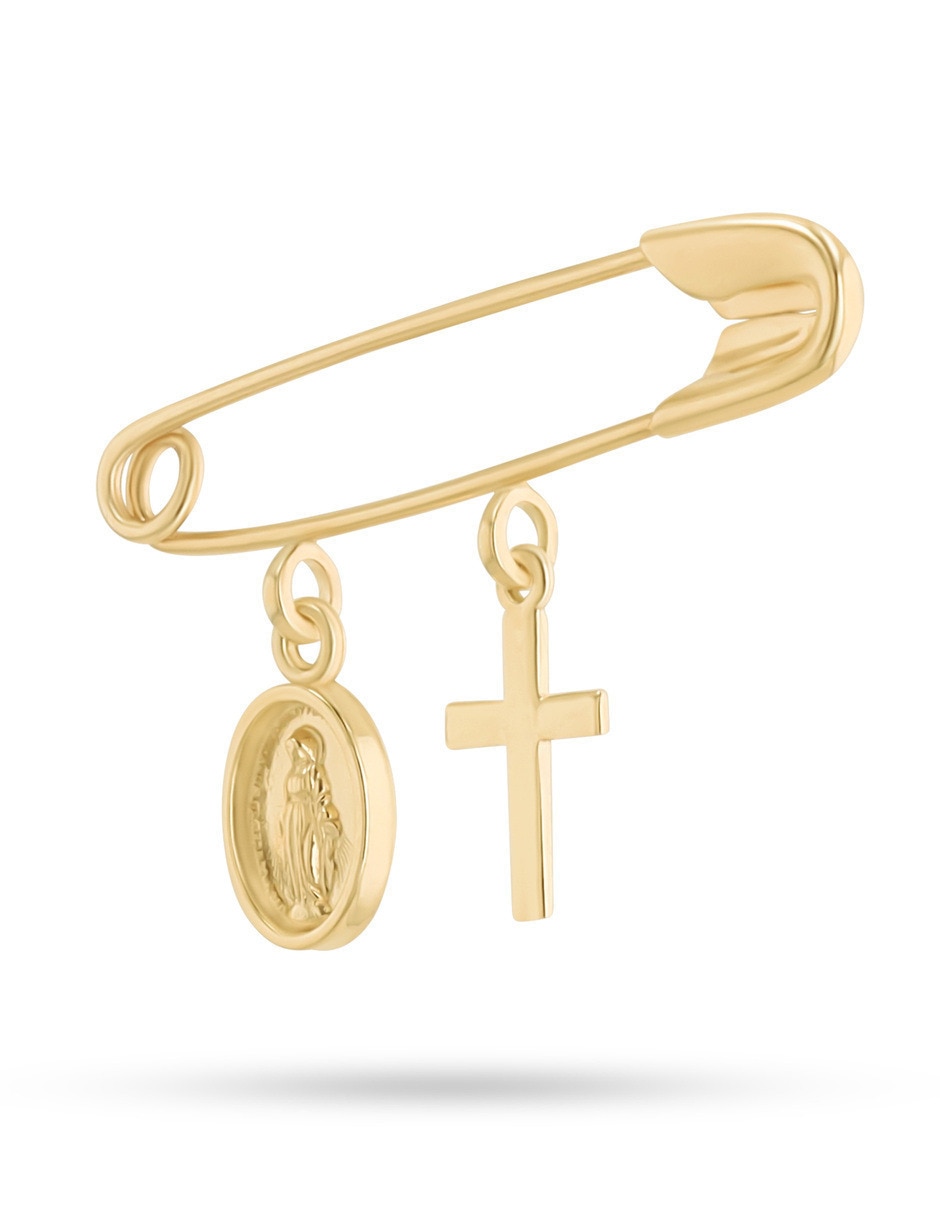 Charm de cruz joyerias bizzarro virgen de guadalupe de oro amarillo 10 k