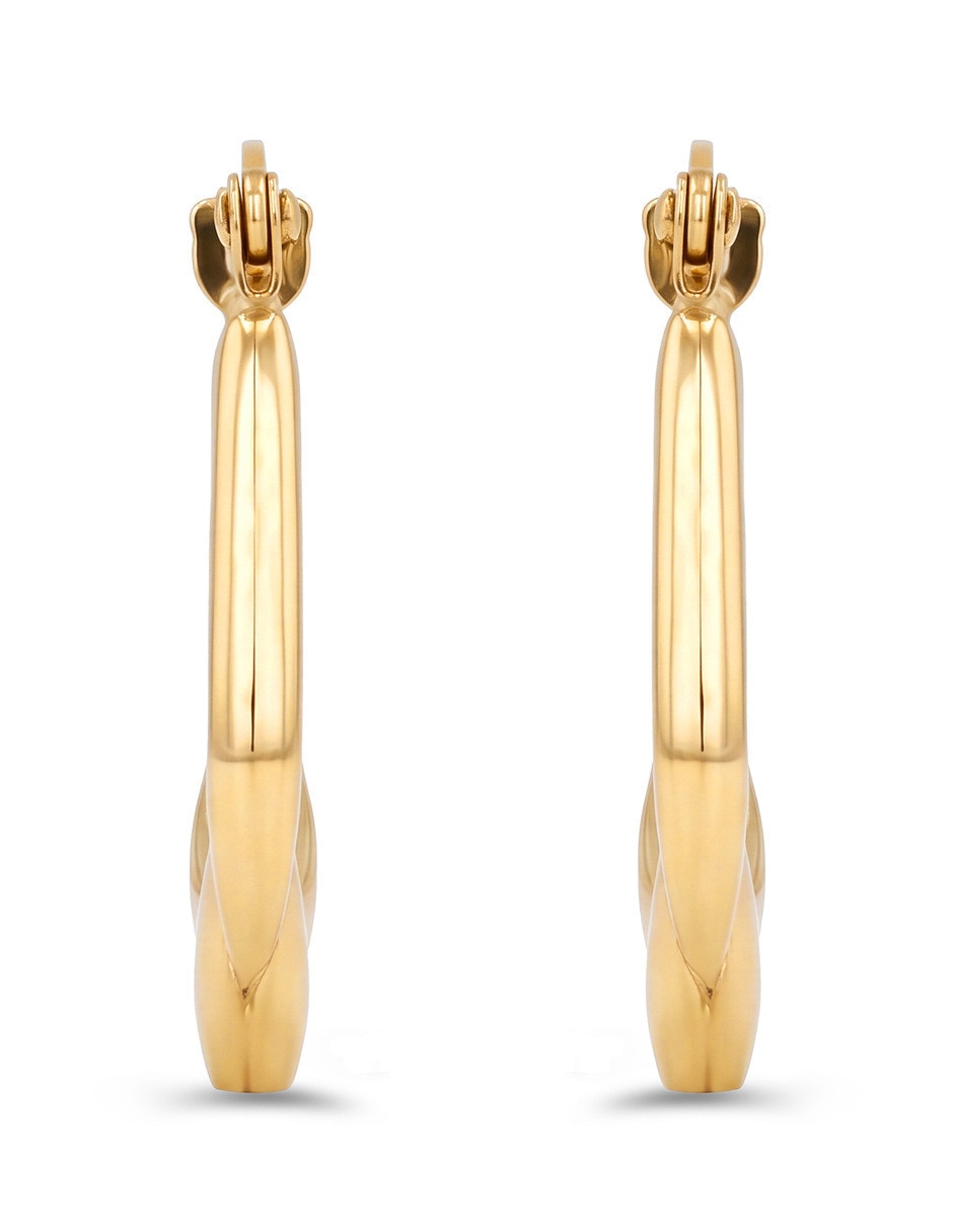 Arracadas joyerias bizzarro de oro amarillo 14 k con acabado brillante