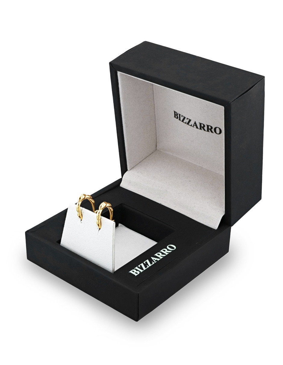 Arracadas joyerias bizzarro de oro amarillo 14 k con acabado brillante