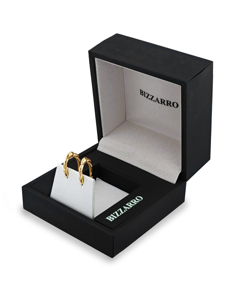 Arracadas joyerias bizzarro de oro amarillo 14 k con acabado brillante