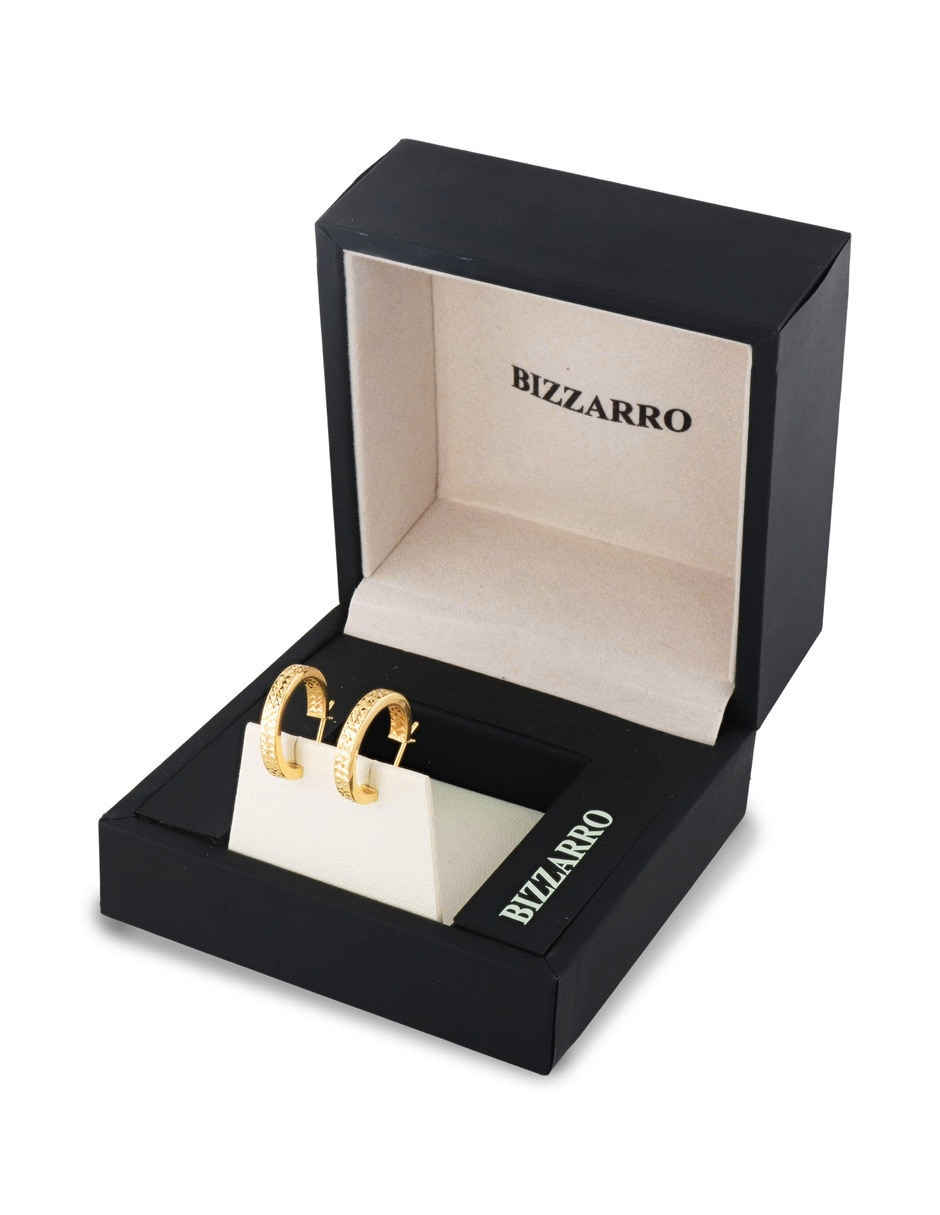Arracadas joyerias bizzarro de oro amarillo 14 k con acabado brillante