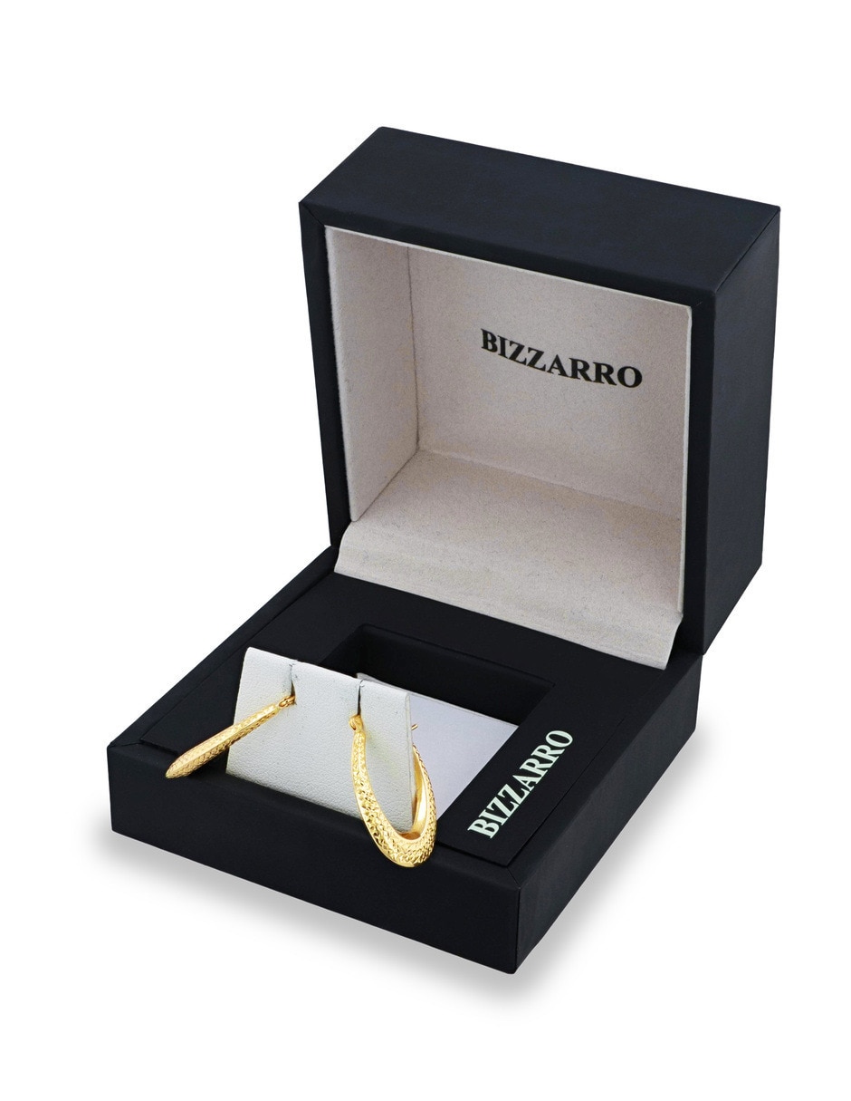 Arracadas joyerias bizzarro de oro amarillo 14 k con acabado brillante