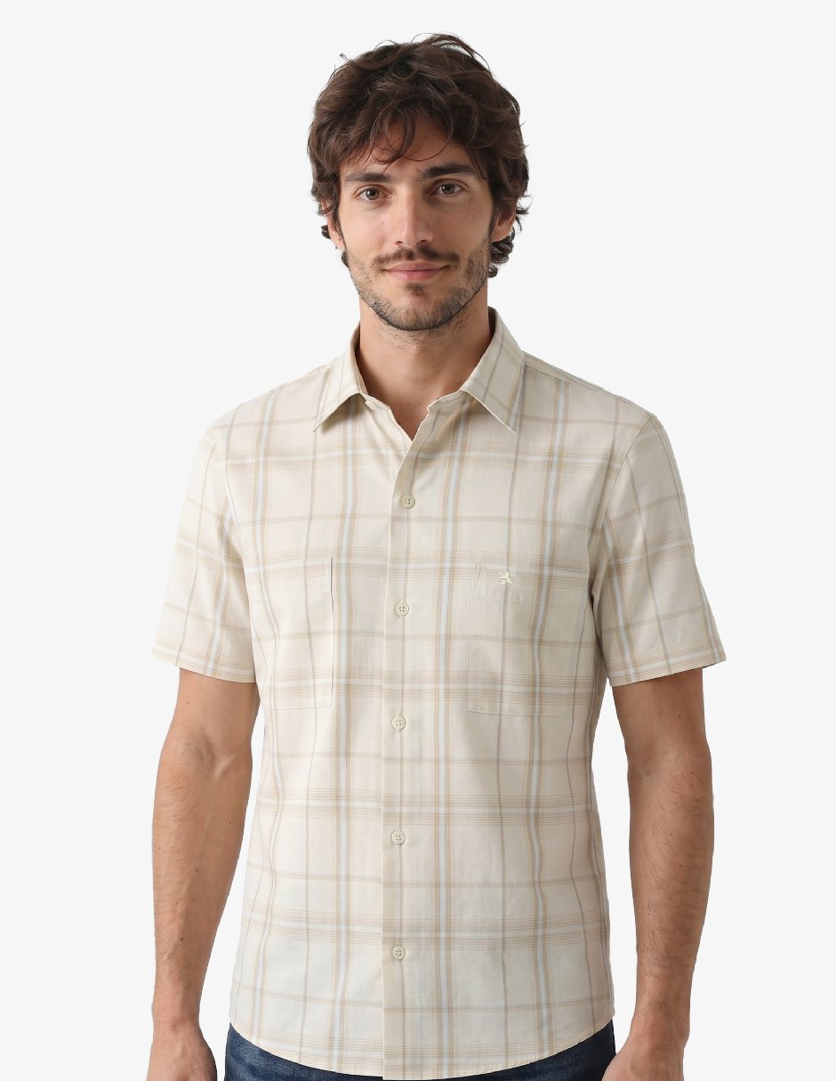 Camisa casual manchester manga corta para hombre Camisa casual manchester manga corta para hombre