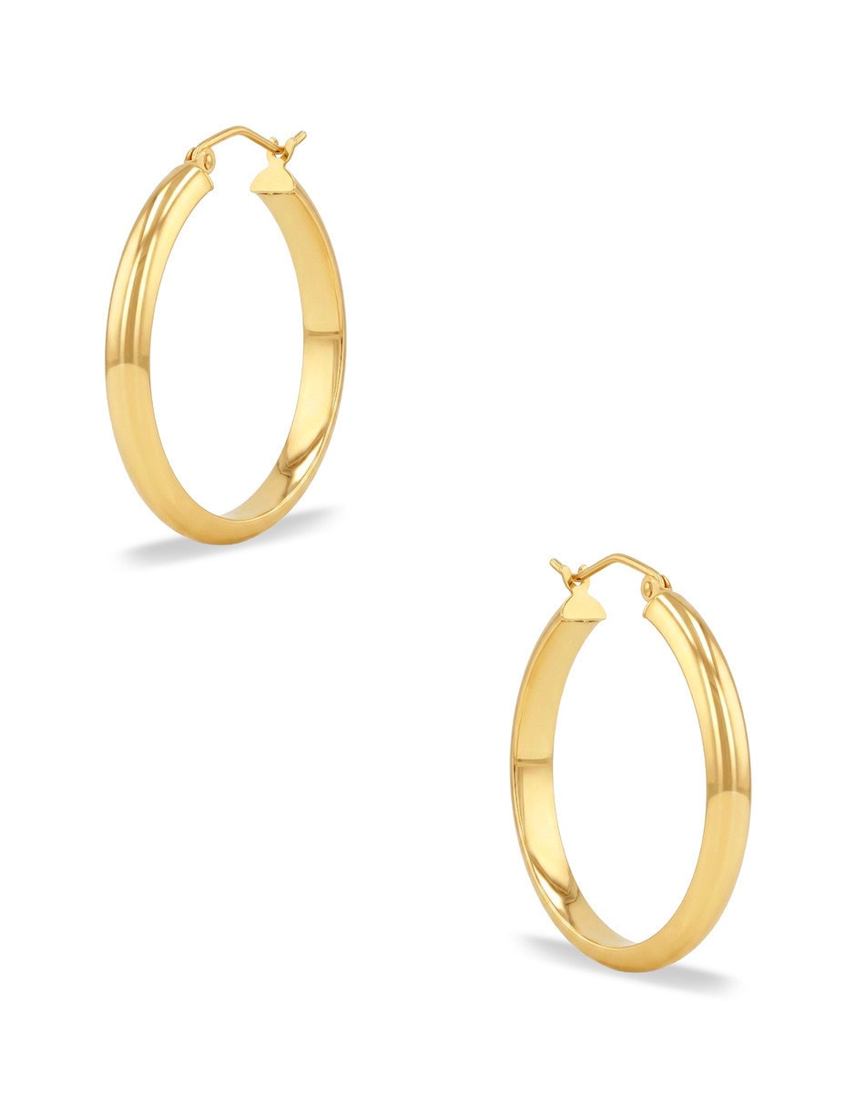 Arracadas joyerias bizzarro de oro amarillo 14 k con acabado brillante