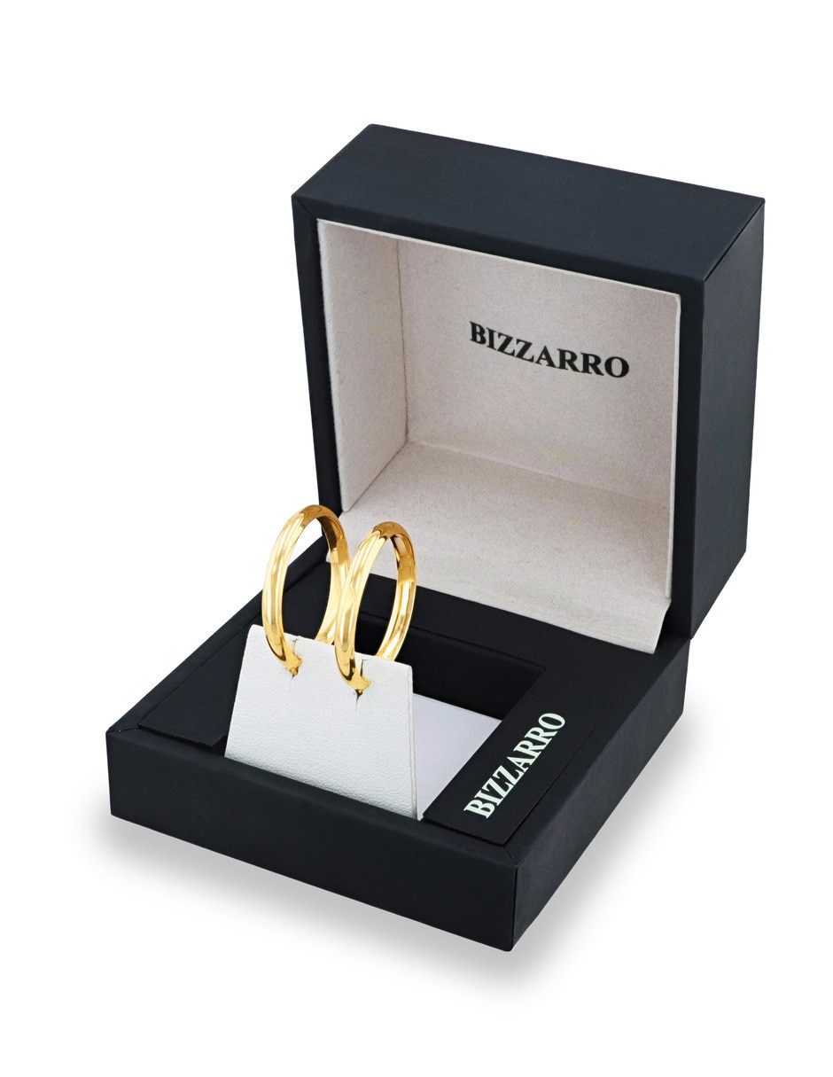 Arracadas joyerias bizzarro de oro amarillo 14 k con acabado brillante