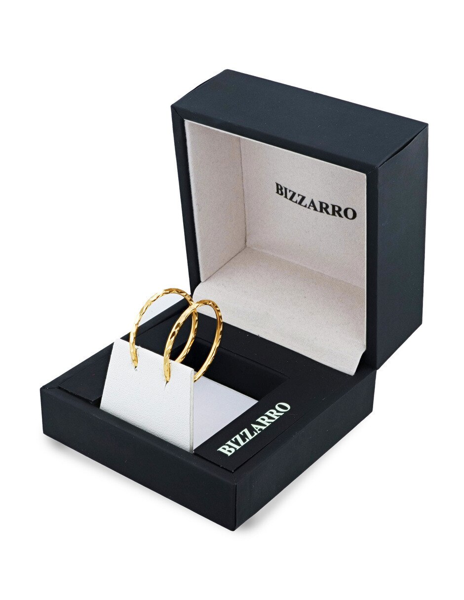 Arracadas joyerias bizzarro de oro amarillo 14 k con acabado brillante
