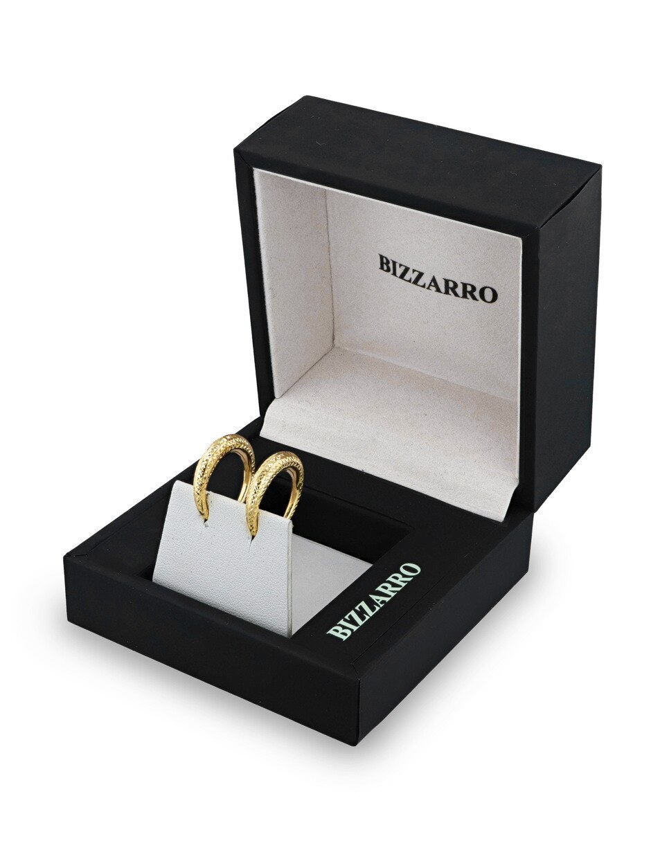 Arracadas joyerias bizzarro de oro amarillo 14 k con acabado brillante
