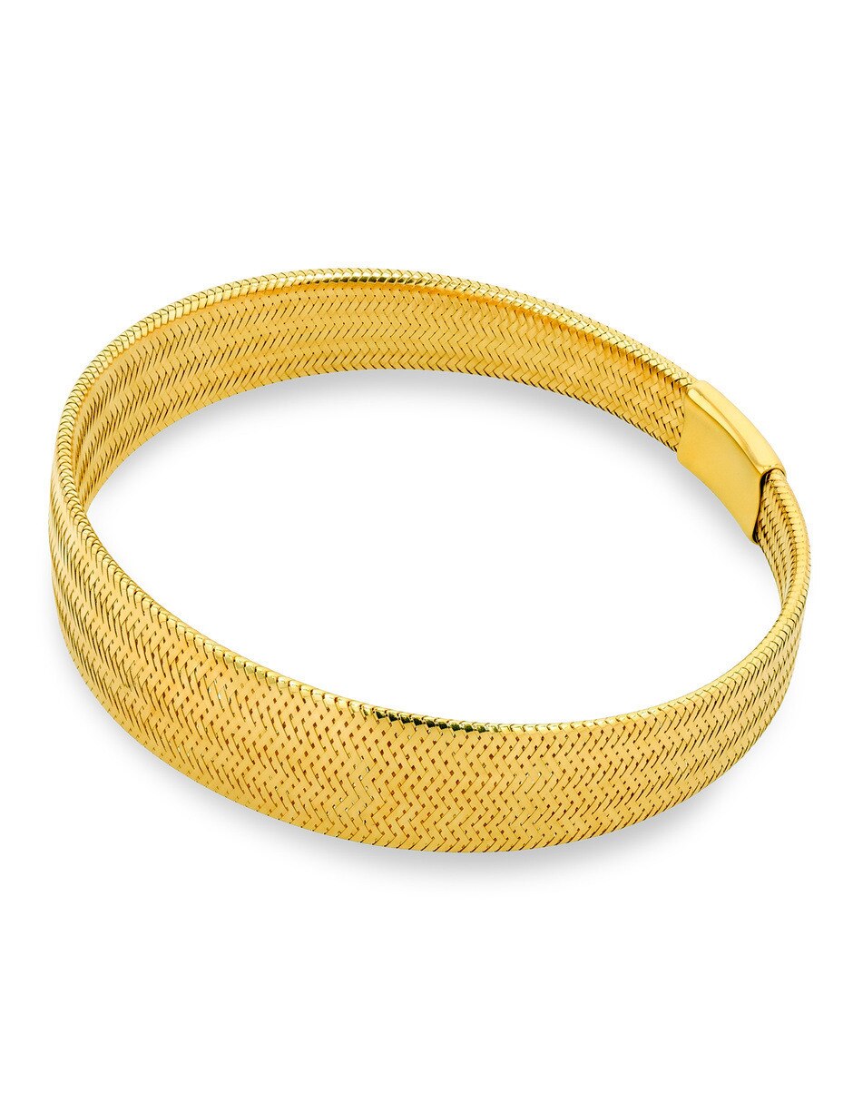 Pulsera joyerias bizzarro de oro amarillo 10 k acabado