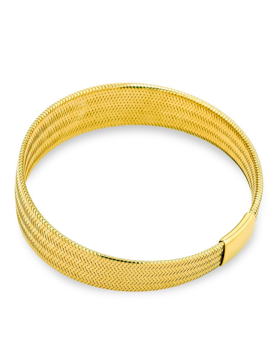 Pulsera joyerias bizzarro de oro amarillo 10 k acabado