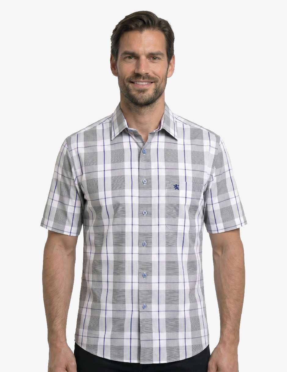 Camisa casual manchester manga corta para hombre Camisa casual manchester manga corta para hombre